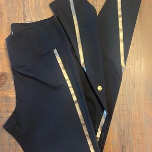 ASICS D1 Black Leggings Running Tights
